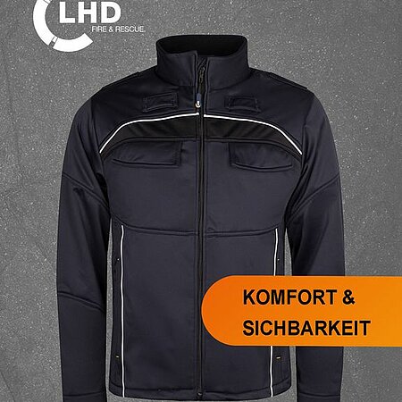 ☝️Unsere moderne Softshelljacke ist auch im Dunkeln ein Hingucker: 
durch reflektierende Paspeln an Rücken- und Seitennaht sorgt sie für eine Sichtbarkeit im Dunkeln!
Für mehr Infos jetzt bei unserem Vertrieb informieren!
#lhdfire #softshelljacke #workhardwithstyle