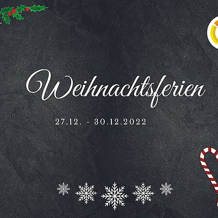 In wenigen Tagen ist schon Weihnachten und auch dieses Jahr bleiben die Türen zwischen den Feiertagen geschlossen. 🎄❄️
Wir wünschen unseren Mitarbeitern sowie Kunden, Partnern und allen Angehörigen hiermit schon mal eine besinnliche Weihnachtszeit und ein paar erholsame Feiertage. 🎇