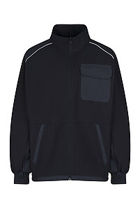 Fleece jacket Comfort silber braid