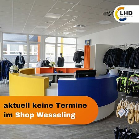 Liebe Kundinnen und Kunden, 
aufgrund von krankheitsbedingten Ausfällen ist es uns derzeit leider nicht möglich effektiv Größenermittlungen im Shop in Wesseling vorzunehmen. Daher können wir bis voraussichtlich Ende September zunächst keine Termine mehr vergeben. 
In dringenden Fällen bitte an unseren Kollegen Florian per E-Mail wenden (florian.vellmer@lhd-group.com).  
Danke!