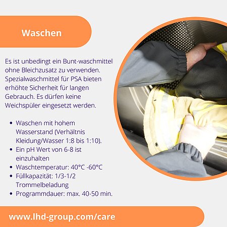 - LHD CARE Empfehlung Part 2 -
Für einen langen Erhalt der Schutzkleidung ist auch die richtige Pflege entscheidend.
Wir wollen euch die wichtigsten Punkte unserer Pflegeanleitung noch einmal zusammenfassen.
#lhdcare #pflegepsa #lhdservice